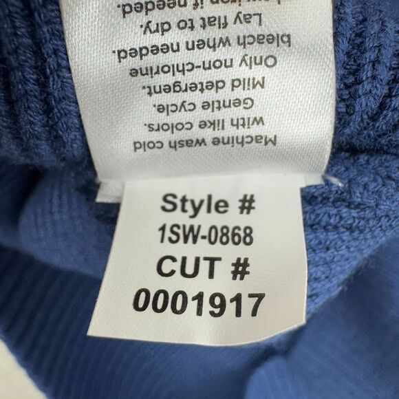 Mizzen+Main Blue Crewneck Sweater - Picture 9 of 9